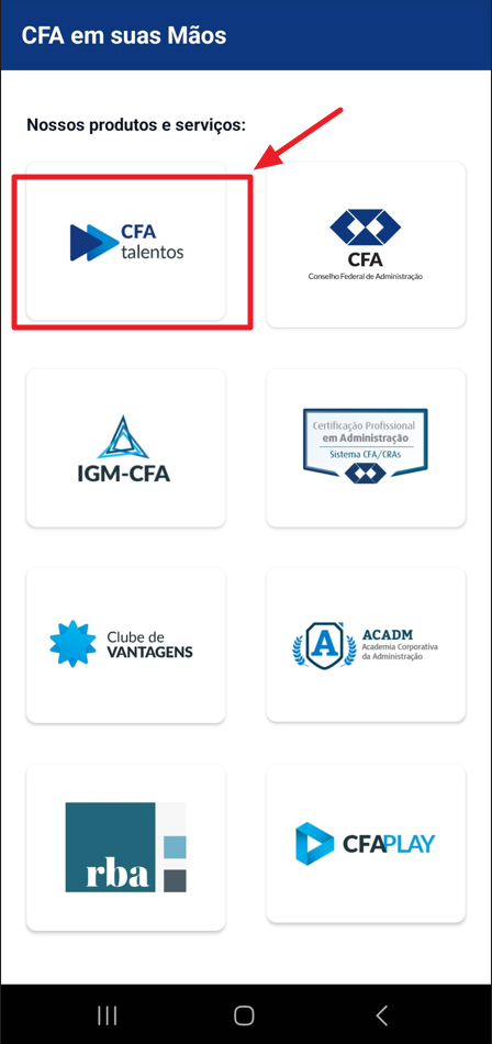 App Sistema CFA/CRAs